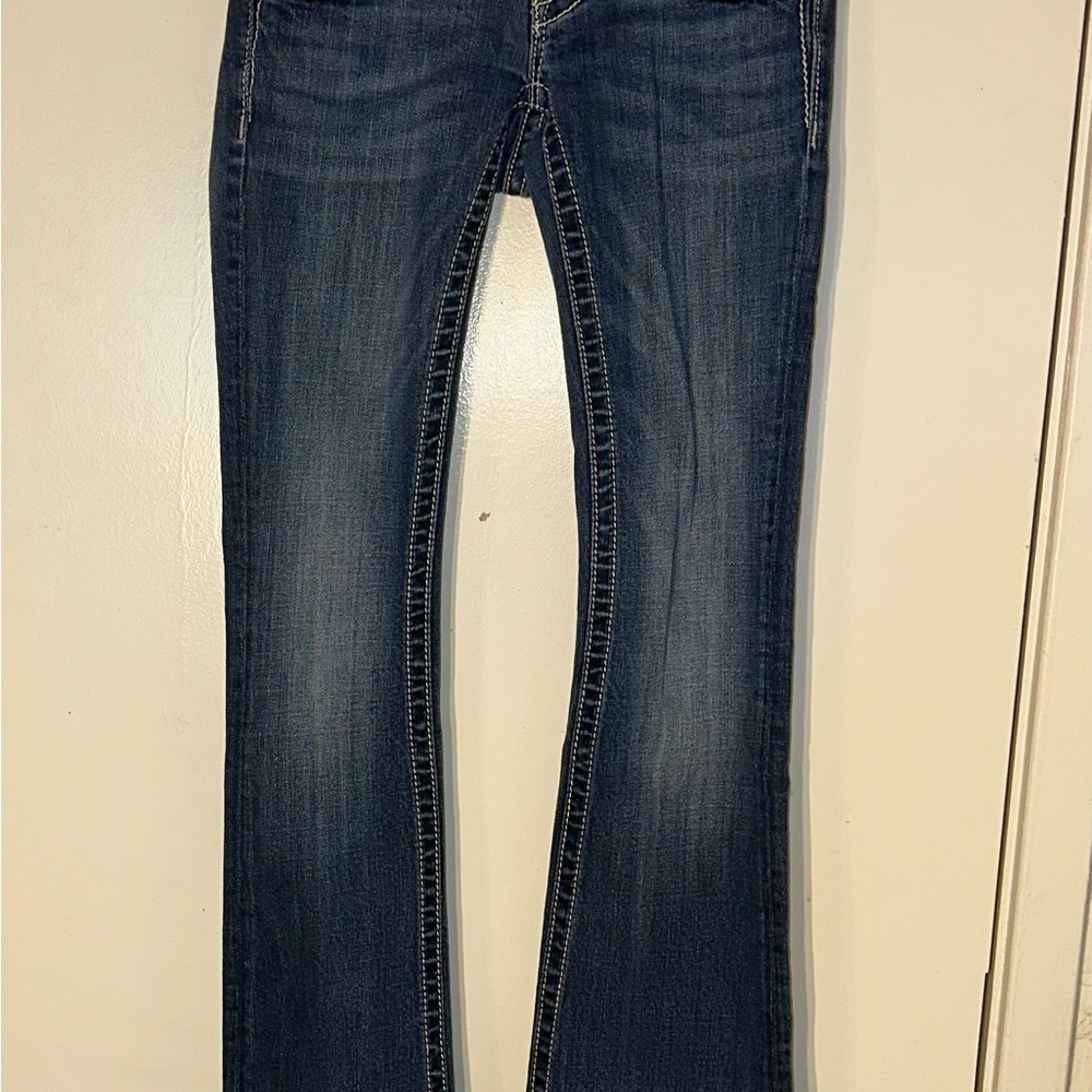 Miss Me Blue Boot Cut Jeans with Classic Flare
